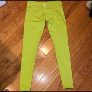 reversible green and dark grey lululemon leggings